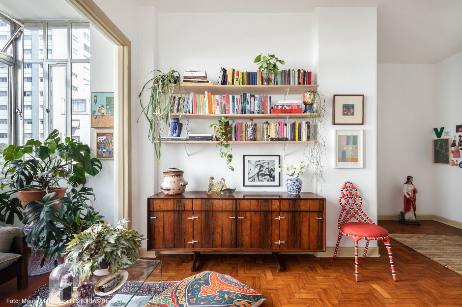 statement chair in living room