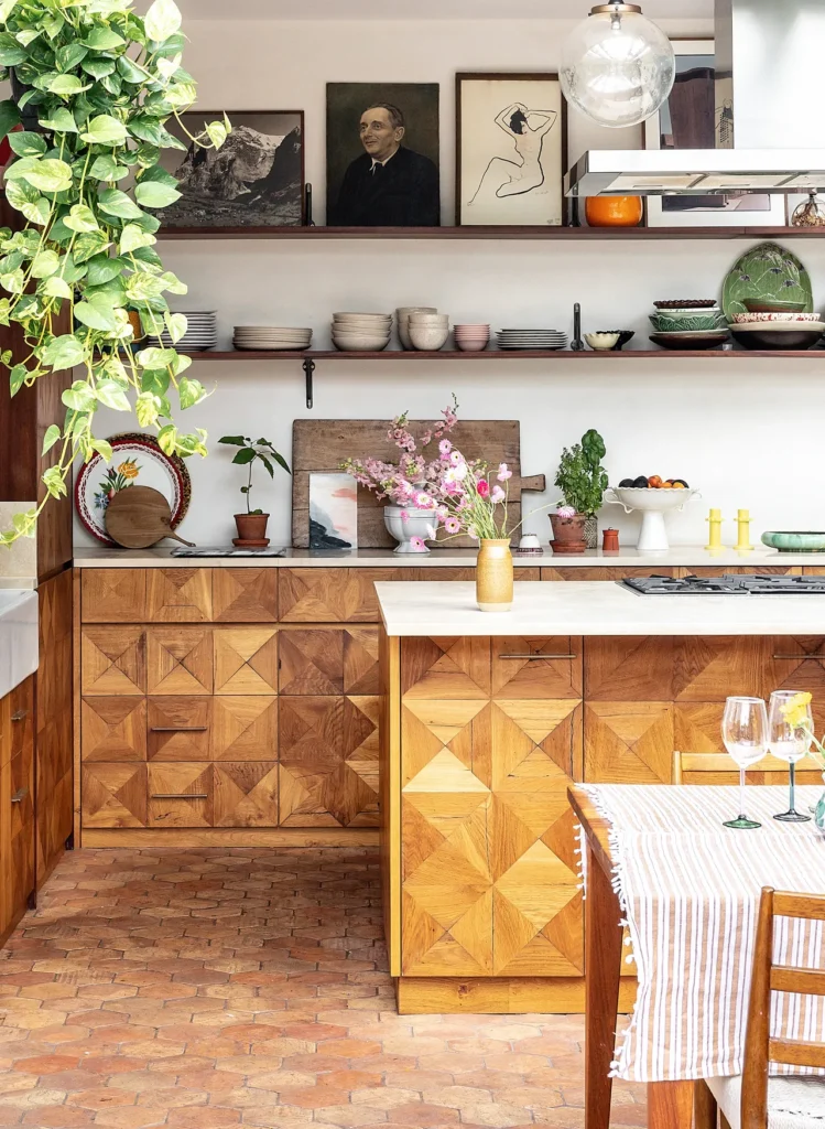 decorating with plants in the kitchen