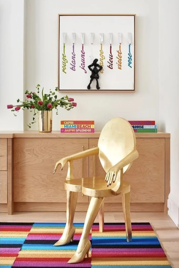 woman shaped statement chair